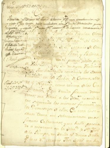 Manuscript #19 from the collection "Peruvian Manuscripts 1636-1796"