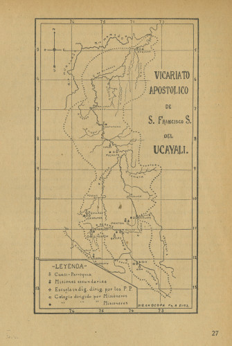 206b-map Map from the rear cover of "De las Misiones Franciscanas en el Perú" Link to complete object below.
