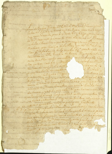 Manuscript #7 from the collection "Peruvian Manuscripts 1636-1796"