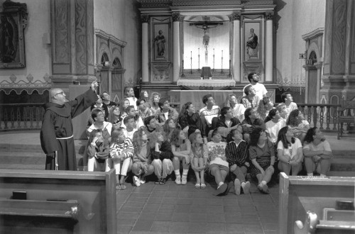 Unknown group inside church