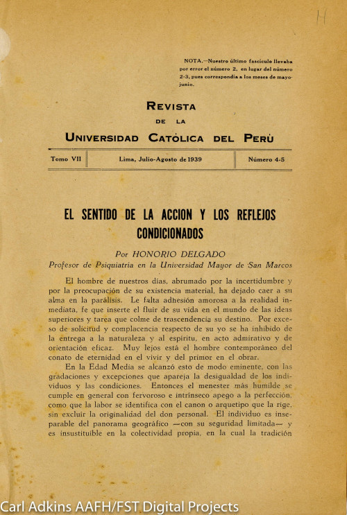 Revista de la Universidad Catolica del Peru