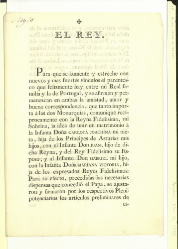 Printed letter of the King, Aranjuez, May 16, 1785 [Manuscript AAFH 3-14]. Mexico City and Spanish government manuscripts and miscellaneous: 1628-1823 (Manuscript AAFH 3)
