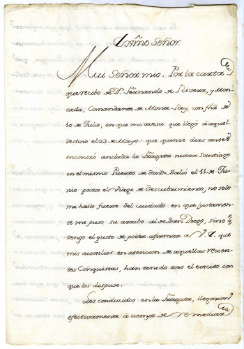 Viceroy Bucareli to José de Galvez, Minister of Colonies. Mexico City, September 26, 1774 [MSS.AAFH.002-014]	
Alta California manuscripts: 1764-1797