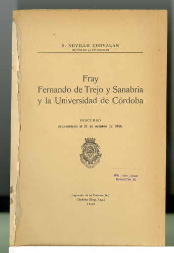 221 Fray
Fernando de Trejo y Sanabria
y la Universidad de Córdoba