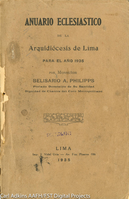 Anuario eclesiástico de la Arquidiócesis de Lima para el año 1935