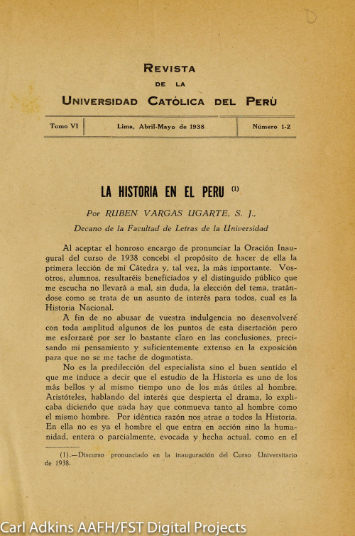 Revista de la Universidad Catolica del Peru